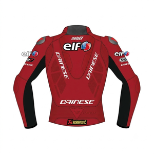 Veste en cuir de vachette et de kangourou de style vintage Miguel Oliveira MotoCP Racing Custom Motorsport - Product Image 2