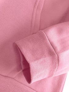 Custom Logo Hoodie Pink 100% Cotton French Terry Regular Fit Unisex Casual Autumn Wear Heat Transfer Printed - Product Image 4
