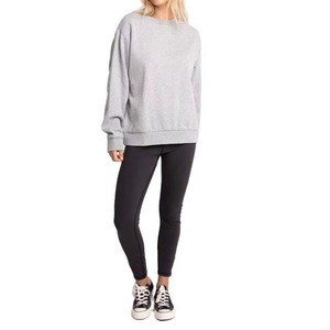 Sweat-shirt décontracté pour femme avec impression de logo personnalisé, col rond, coupe ample, style streetwear - Product Image 5