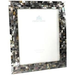 <b>Square</b> Resin Photo <b>Frame</b> With Mother Of Pearl Mosaic Design Handmade Tabletop Decor Elegant <b>Picture</b> <b>Frame</b> - Product Image 3