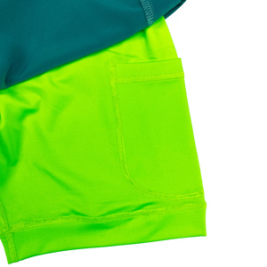 Pantalones Cortos Deportivos 2 en 1 para Hombre, con Logotipo Personalizado, para Entrenamiento, Gimnasio, Verano, Transpirables, con Forro, Ropa de Playa - Product Image 3