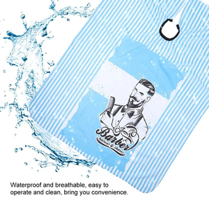 Customized Printing Barber Hair Cutting <b>Aprons</b> Water Resistance Knitted Fabric Barber Hair Cutting <b>Aprons</b> For Beauty Use - Product Image 6