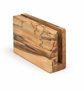 Handcrafted Rustic Spalted Maple Wooden Napkin Holder For <b>Dining</b> <b>Table</b> Elegant Vertical Wood Tissue Dispenser Stand For Home Use - Product Image 4