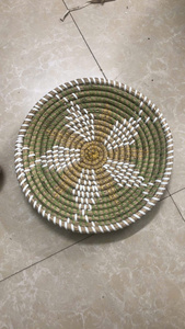 Vietchoice Bohemian Seagrass <b>Wall</b> Hanging Circular Abstract Geometric Pattern Home <b>Decor</b> Living Room Nature Wedding Birthday - Product Image 3