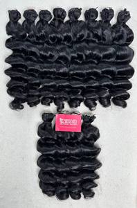 Extensiones de Cabello Virgen Vietnamita al por Mayor, Paquetes de Cabello Ondulado Crudo Sin Procesar de Camboya, Trama de Cabello con Cutícula Alineada - Product Image 3