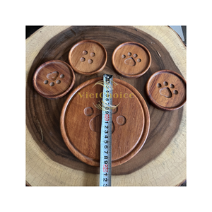 Vietchoice Eco Friendly Natural Wooden Reusable Drink Coaster Heat Resistant Waterproof Wedding <b>Table</b> <b>Protector</b> Made Vietnam - Product Image 1
