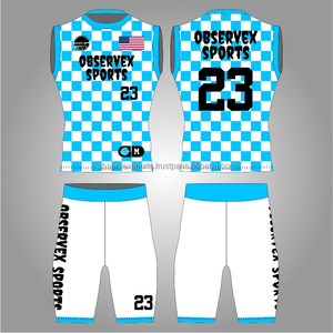 Uniformes 7V7 Sublimados con Estampado, Uniformes de Compresión para Club, los Mejores Uniformes Transpirables sin Mangas para el Día del Partido 7 contra 7, Uniforme de Flag Football - Product Image 1