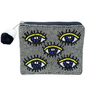 Latest Elegant Jewelry Embroidery <b>Mardi</b> <b>Gras</b> <b>Beaded</b> Coin Pouch With Unique Handmade Styling By Hiba Enterprises - Product Image 4