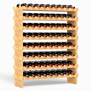 Moderno Porta Botellas de Vino de Bambú, Expandible, Ecológico, Hecho a Mano, Duradero, Ligero, Venta al por Mayor en India - Product Image 2