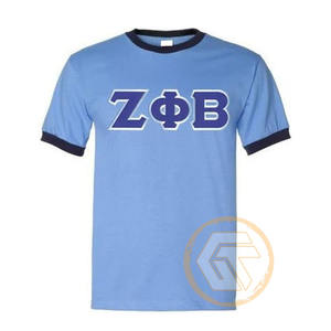 Camiseta de Algodón y Poliéster con Bordado Personalizado GREEK TREASURES Zeta Phi Beta, Ropa de Sororidad para Mujeres, Fraternidad - Product Image 1