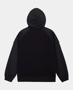 Men's Winter Breathable Activewear Tops 300g Fabric Weight Digital Printing Solid Dyed Polyester/Cotton <b>Zipper</b> <b>Hoodie</b> Customized - Product Image 2