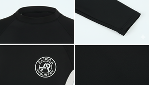 Camiseta de compresión (Rash Guard) para mujer con estampado completo y mangas largas, diseño de sublimación personalizado, logotipo transpirable, venta al por mayor, personalizable. - Product Image 4
