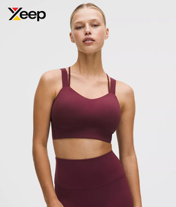 เสื้อชั้นในกีฬาโยคะคุณภาพสูงสำหรับผู้หญิง XEEP รุ่น XC-SB-105 แบบเรียบง่าย ระบายอากาศได้ดี สายปรับได้ แผ่นรองถอดออกได้ รองรับได้ดีเยี่ยม แห้งเร็ว - Product Image 1