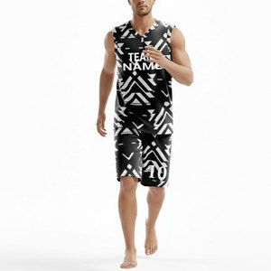 ชุดบาสเก็ตบอลผู้ใหญ่แบบยูนิเซ็กซ์  ตกแต่งด้วยลายปัก  แห้งเร็ว  เสื้อเจอร์ซีย์สำหรับวิทยาลัย  ไซส์ใหญ่  ระบายอากาศได้ดี  ซับเหงื่อ  เสื้อยืดบาสเก็ตบอล - Product Image 3