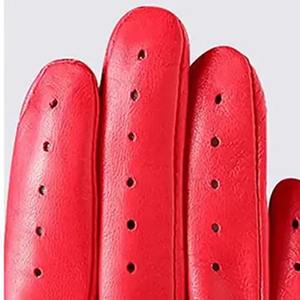 ถุงมือขับรถหนังแบบสัมผัสหน้าจอ ดีไซน์โดดเด่น ระบายอากาศได้ดี ยืดหยุ่นได้เต็มนิ้ว สำหรับขี่รถและมอเตอร์ครอส - Product Image 2