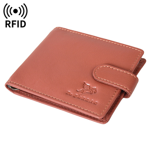Refined Brick Genuine Leather <b>Mens</b> Money Clip <b>Wallet</b> Snap Lock Bifold Card Holder <b>RFID</b> Protected Compact Premium Leather <b>Wallet</b> - Product Image 5