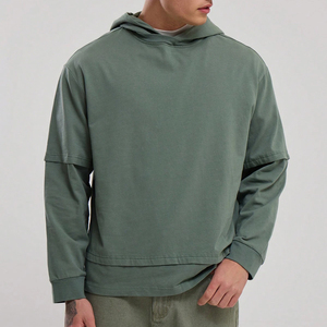 Nuevo Producto Sudadera con Capucha de Manga Larga, Estilo Doble Capa, Unisex, Forro Polar Grueso, Sudadera con Capucha para Calle, Estilo Informal - Product Image 1