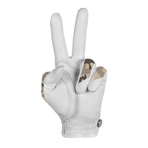 Guante de Golf para Mujer, Palma de Cuero Cabretta, Tejido de Malla Transpirable, Ligero, de Secado Rápido, Antideslizante, para Mano Izquierda, Diseño Camuflaje Desierto - Product Image 4