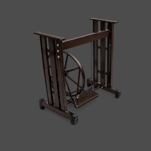 Support de machine à coudre robuste en métal avec base à pédale pour machine à coudre et à surjeter à commande au pied - Product Image 1