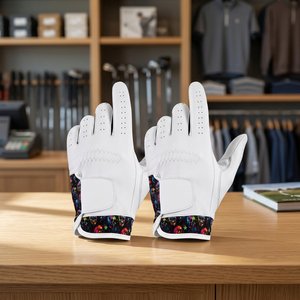 Gants de golf unisexes en cuir Cabretta de qualité supérieure personnalisés 2025, légers, à séchage rapide, antidérapants, respirants, avec fermeture à boucle, pour le sport - Product Image 2