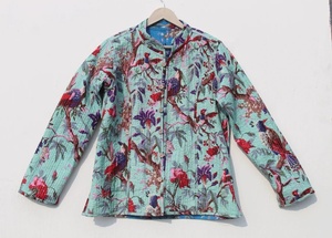 Chaqueta Acolchada de Algodón DE LA India para Mujer, Abrigo de Trabajo con Parches Hechos a Mano, Estilo Bohemio, Novedad - Product Image 2