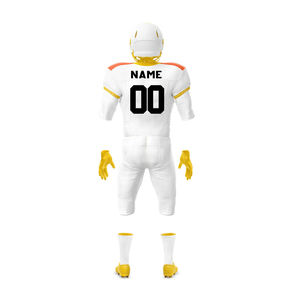 Uniformes de Fútbol Americano Personalizados de Alta Calidad, Diseño de Última Tendencia, Transpirables, Tallas Grandes, 100% Poliéster, Fabricantes OEM - Product Image 1