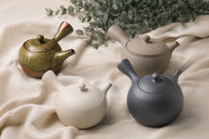 Sensational Grades Immense Rates Japan Modern Contemporary Minimalist Design Kyusu Ceramic <b>Teapot</b> <b>Set</b> - Product Image 5