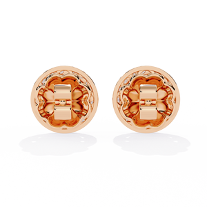 Marquise Cluster Halo <b>Diamond</b> Stud <b>Earrings</b> – 1.5ctw CVD Lab <b>Diamond</b> 10K 14K 18K Solid Rose Gold Screw Back Studs - Product Image 3
