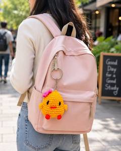 Indian Supplier Crochet Teddy <b>Bear</b> Keychain for Womens Handbag Soft Cotton <b>Cute</b> Purse Charm Gift Key Holder Available for Sale - Product Image 5