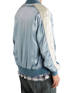 Blousons Bomber en Polyester Personnalisés en Gros, Blousons Bomber d'Hiver en Satin pour Hommes avec Col Montant en Nylon, Service OEM - Product Image 2