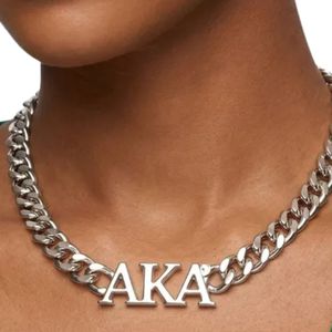 Silver Chain Handmade Geometric <b>Greek</b> Letter Necklace Women's Fashion <b>Jewelry</b> Elegant Pendant Stylish Statement Accessory Gift - Product Image 6