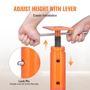 Martinetto idraulico da pavimento per casa con capacità di carico massima di 18.000 libbre, altezza regolabile da 19 a 36 pollici, sollevatore per costruzioni, trave di supporto, martinetto per seminterrato - Product Image 5