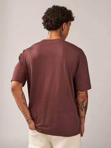 เสื้อยืดโอเวอร์ไซส์ผ้าฝ้ายแท้ 100% สำหรับผู้ชาย สตรีทแวร์แบบกำหนดเอง พิมพ์โลโก้ตามสั่ง ผ้าถัก รักษ์โลก กันยับ พิมพ์ลายดิจิตอล - Product Image 3