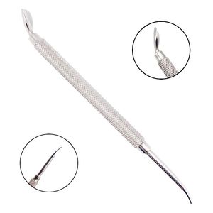 Herramienta Profesional de Doble Cara para Dar Forma a las Cutículas de las Uñas, con Cuchilla Angulada de Acero Inoxidable, Instrumento de Manicura y Pedicura, Empujador de Cutículas - Product Image 3