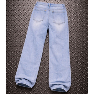 Pantalones Anchos de Algodón para Hombre, Cintura Media, Lavado Medio, con Parches, Ligeros, Transpirables, Resistentes al Viento, Ecológicos y Personalizados de Alta Calidad 2026 - Product Image 2