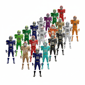 Proveedor Mayorista de Fábrica, Uniformes Personalizados de Fútbol Americano, Camisetas y Pantalones de Poliéster de Secado Rápido, Ropa Deportiva, Kits Completos de Seguridad - Product Image 1