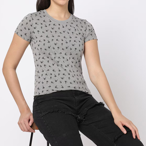 Camisetas Sexys de Cuello en V para Mujer, 100% Algodón, Camisetas Modernas de Manga Corta con Cuello en V, Transpirables para Damas - Product Image 3