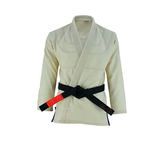 Kimono de BJJ para Adultos, 100% Algodón, Corte Regular, Unisex, Conjunto de Ropa para Artes Marciales, Color Blanco Liso y Resistente - Product Image 2