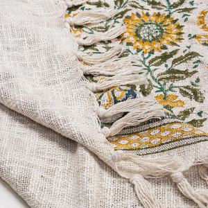 Couverture de canapé imprimée florale de soleil en coton de haute qualité avec motif de feuille pour le camping et les pique-niques - Product Image 5