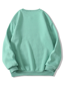 Sweat-shirt pour femme en coton 100% - Vente en gros - Vêtement décontracté d'hiver - Col rond - Pull chaud - Sweat-shirt oversize pour femme - Product Image 2