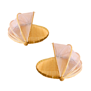 Premium BAMBOO TRAY with <b>Mesh</b> Net Traditional & Eco-Friendly Kitchen Use, Vietnam Handmade Vietnam Crafts - Product Image 1