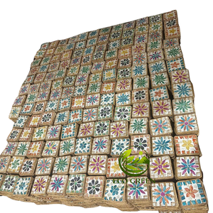 Posavasos de Mosaico de Madreperla Ecológico, Hecho a Mano, Decorativo, Estilo Costero, Accesorio de Mesa - Product Image 5