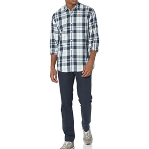 Chemise à manches longues en twill respirant 100% coton pour homme, décontractée, pour le bureau, vente en gros, fournisseur OEM - Product Image 3