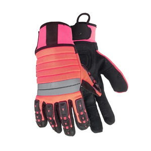 Professional TPE Heavy Duty Polyester Anti <b>Vibration</b> Gloves Grip Safety Certified Shock-Proof Impact Reduction Work Gloves - Product Image 5