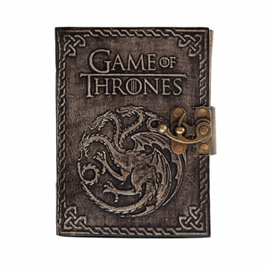 Diario de Cuero Gris Vintage Hecho a Mano - Grimoire de Fantasía Medieval con Encuadernación Cosida, Papel de Algodón con Borde Deshilachado, Personalizable para Regalo - Product Image 1