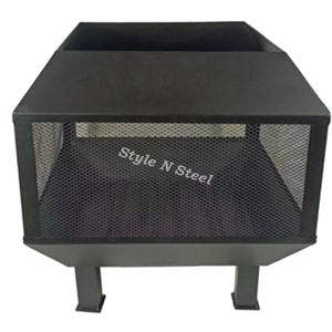 Foyer extérieur classique résistant à la chaleur, design autoportant, pour brûler du charbon/du bois, idéal pour l'extérieur et le barbecue - Product Image 2