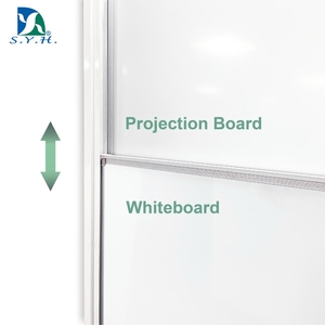SYH Aluminum <b>Frame</b> Sliding <b>Magnetic</b> Porcelain Whiteboard Easel for Office & Presentation - Product Image 3