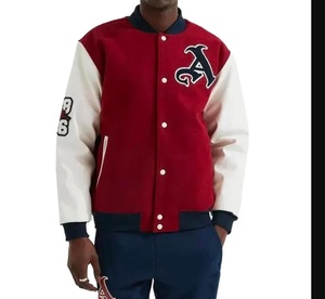 Fabricant de vestes universitaires, veste pull universitaire personnalisée, maillot de football pour hommes, veste de baseball vierge pour hommes en gros - Product Image 1