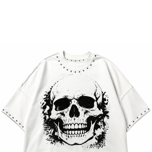 เสื้อยืดพิมพ์ลายวินเทจโลโก้สั่งทำสุดเทรนดี้ เนื้อผ้าเจอร์ซีย์คอตตอน 100% หนานุ่ม แขนสั้น สตรีทแวร์ ยูนิเซ็กส์ - Product Image 3