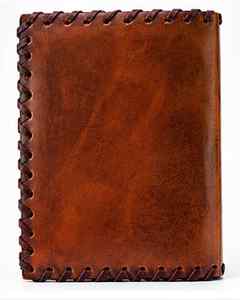 Journal en cuir Moon Wolf |   Carnet d'écriture rustique |   Carnet de croquis rechargeable, cadeau, carnet vierge pour écrire, voyager et dessiner - Product Image 2